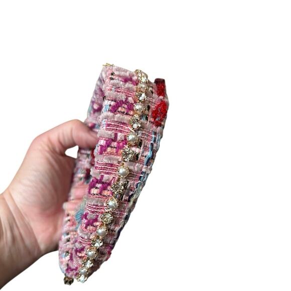 Minime Paris Handmade Headband 3 Rows Pink main image 5